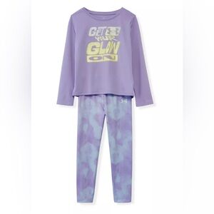Under Armour Get Your Glow On Leggings Set with Logo Size 6X NWT